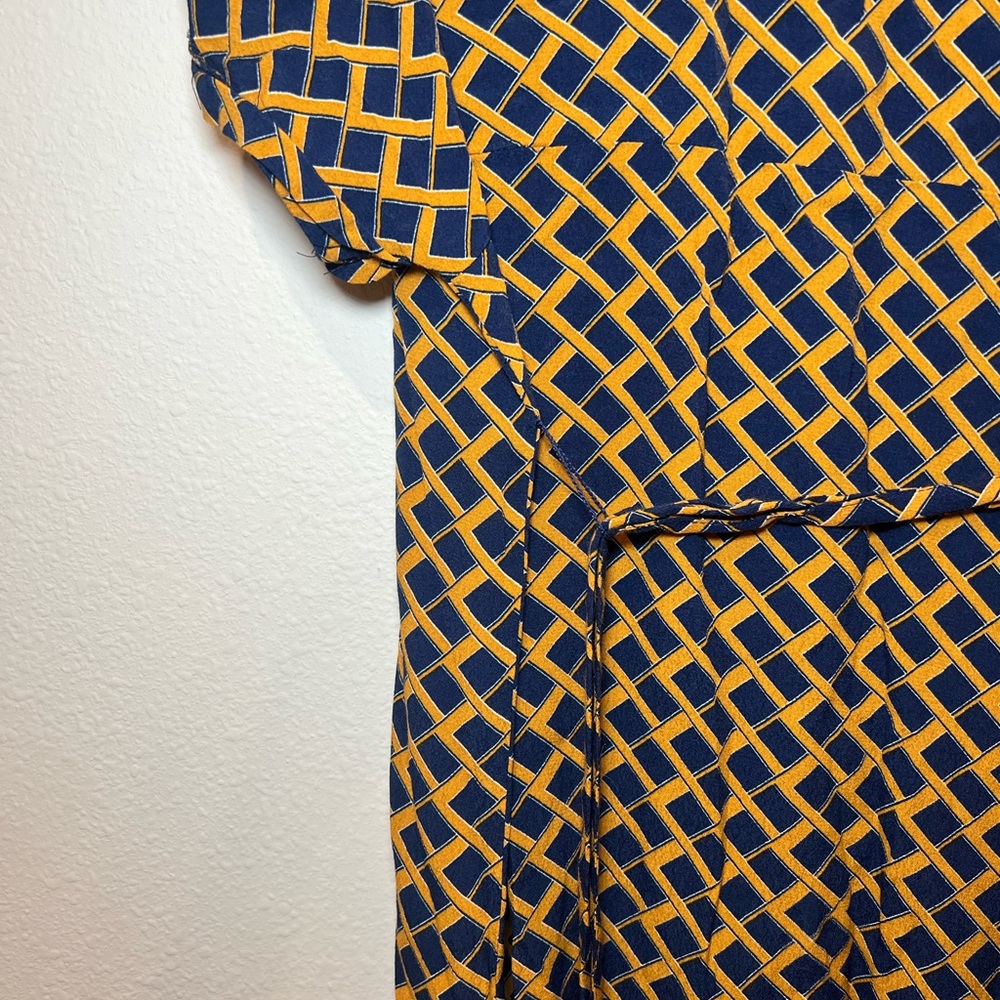 Forever 21 Blue and Mustard Short Dress Size M - Picture 11 of 13